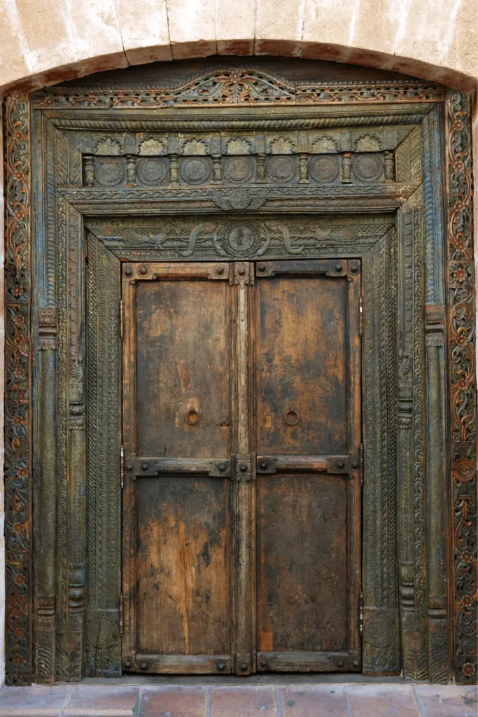 Wooden main door designs Indian